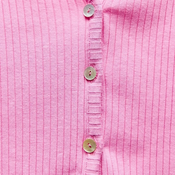 ZARA RIBBED CARDIGAN - Picture 4 of 4